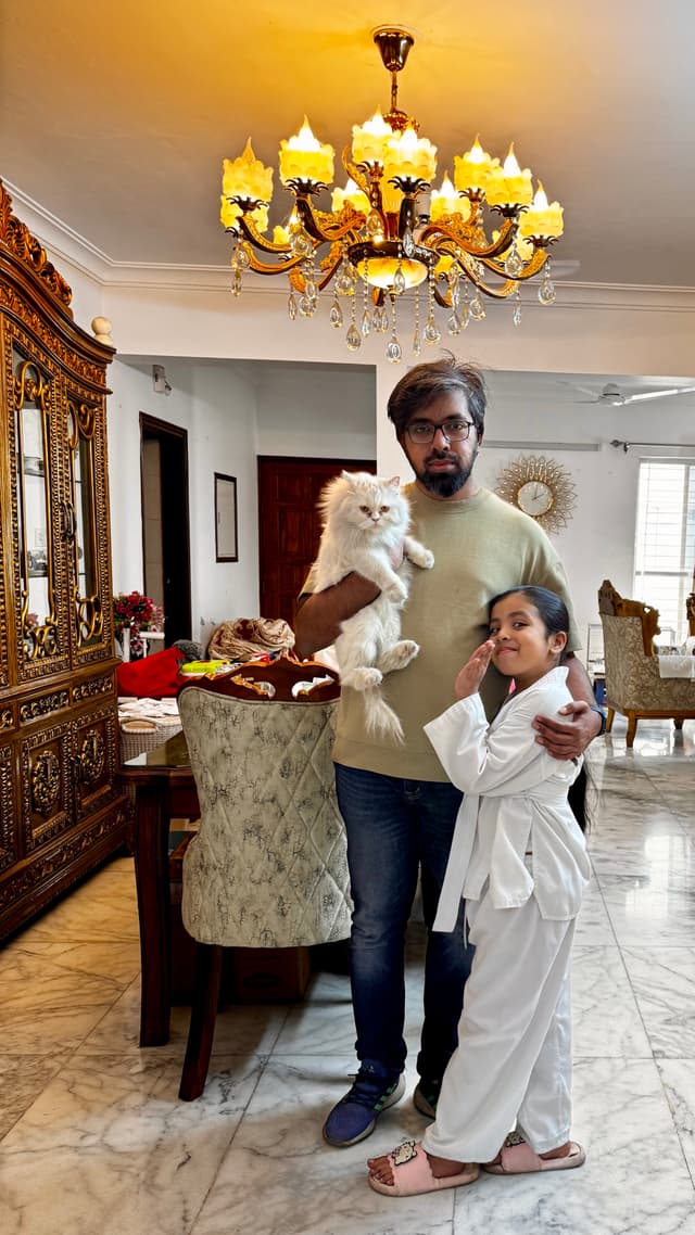 Snowflake ❄️, daddy and me